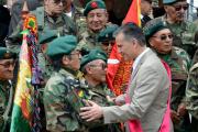 El Gobierno realiza un homenaje a los soldados que combatieron al 'Che' Guevara