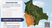 Alerta meteorológica: se prevé vientos de hasta 70 km/h en cuatro departamentos