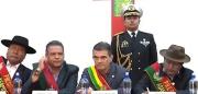 Rodrigo Paz llega a Laja por los 478 años de La Paz y anuncia obras para el departamento