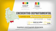 TED Tarija organiza Encuentro Departamental Rumbo a la Reforma Electoral