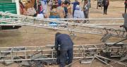 Fuerte viento desploma escenario musical y deja al menos tres heridos en La Paz