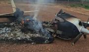 Interceptan avioneta procedente de Bolivia, la incendian y su piloto muere en Brasil