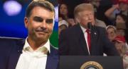 Flávio Bolsonario si se fue a Estados Unidos, el presidente Donald Trump le dará visa